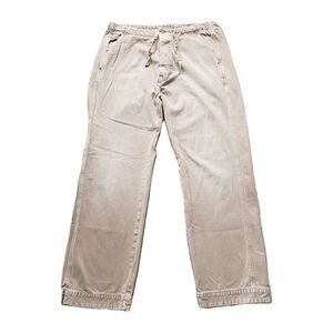 Vintage Y2K Diesel Sz XL 37x33 Mens Baggy Beige Carpenter Pants Distressed Skate